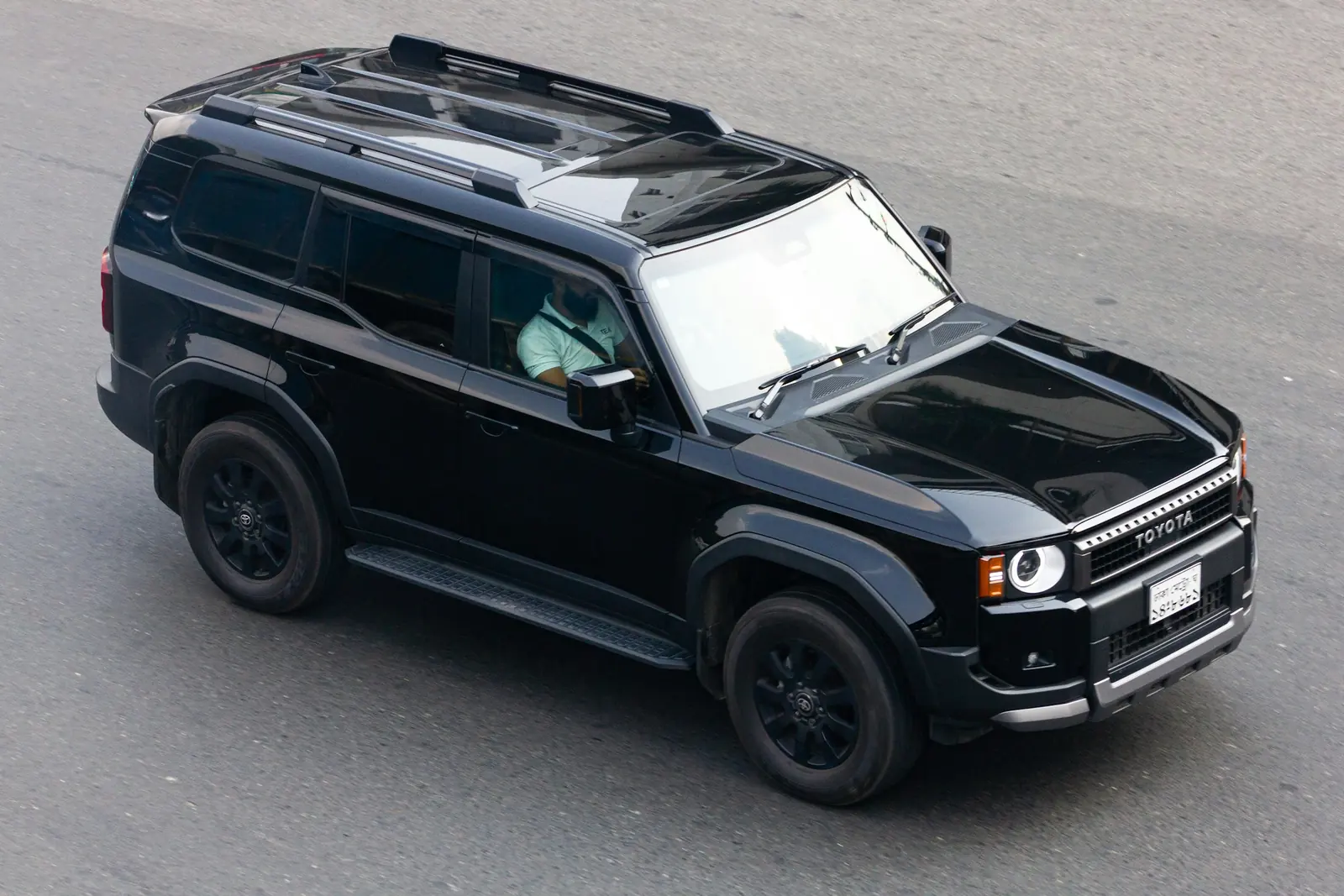 Black Toyota Prado 250 seen from above
